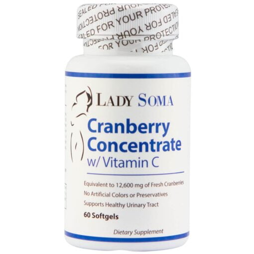 cranberry 2 Lady Soma Cranberry Concentrate w/ Vitamin C | UTI Relief For Feminine Hygiene, For Well Being, Supplements