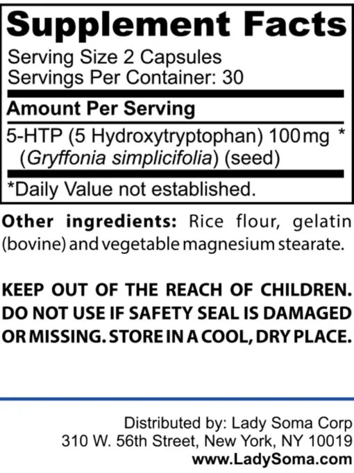 Relaxation Plus + 5-HTP Supplement - Image 4